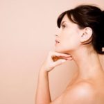 neck lift surgery woman profile shot